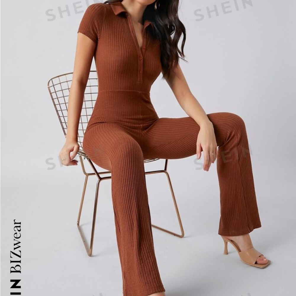 Women’s rust jumpsuit